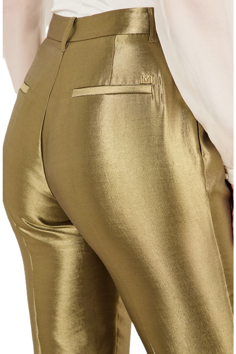 Milla Metallic Straight Leg Pants, Alternate, color, GOLD