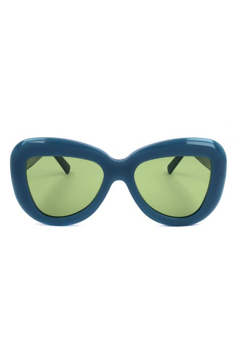 55mm Cat Eye Sunglasses