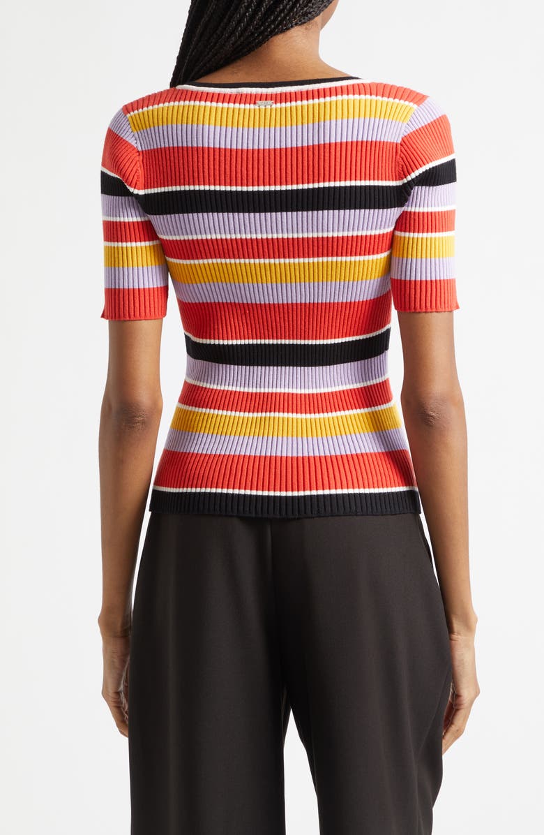 Toccin Kenzie Scoop Neck Short Sleeve Knit Top, Alternate, color,