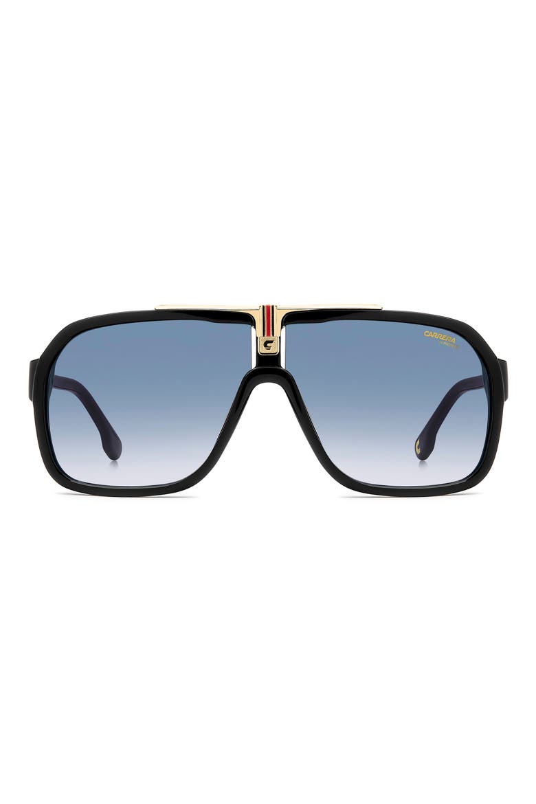 64mm Oversize Gradient Navigator Sunglasses, Main, color, 02M2-08