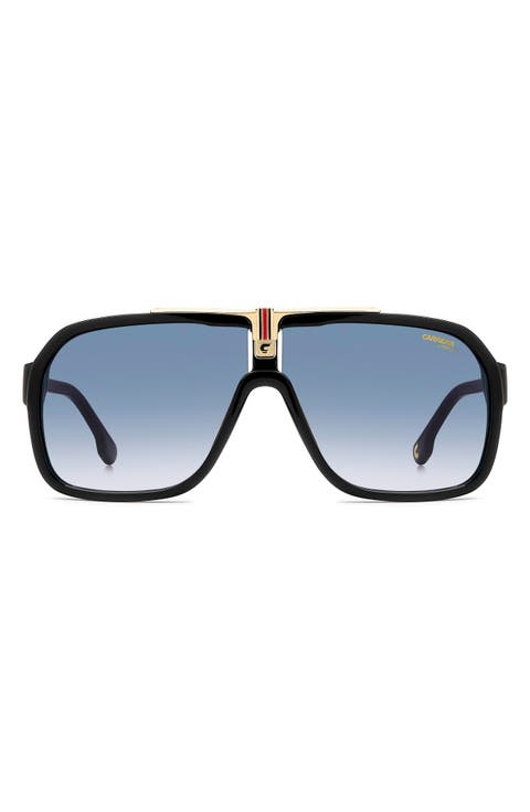 64mm Oversize Gradient Navigator Sunglasses