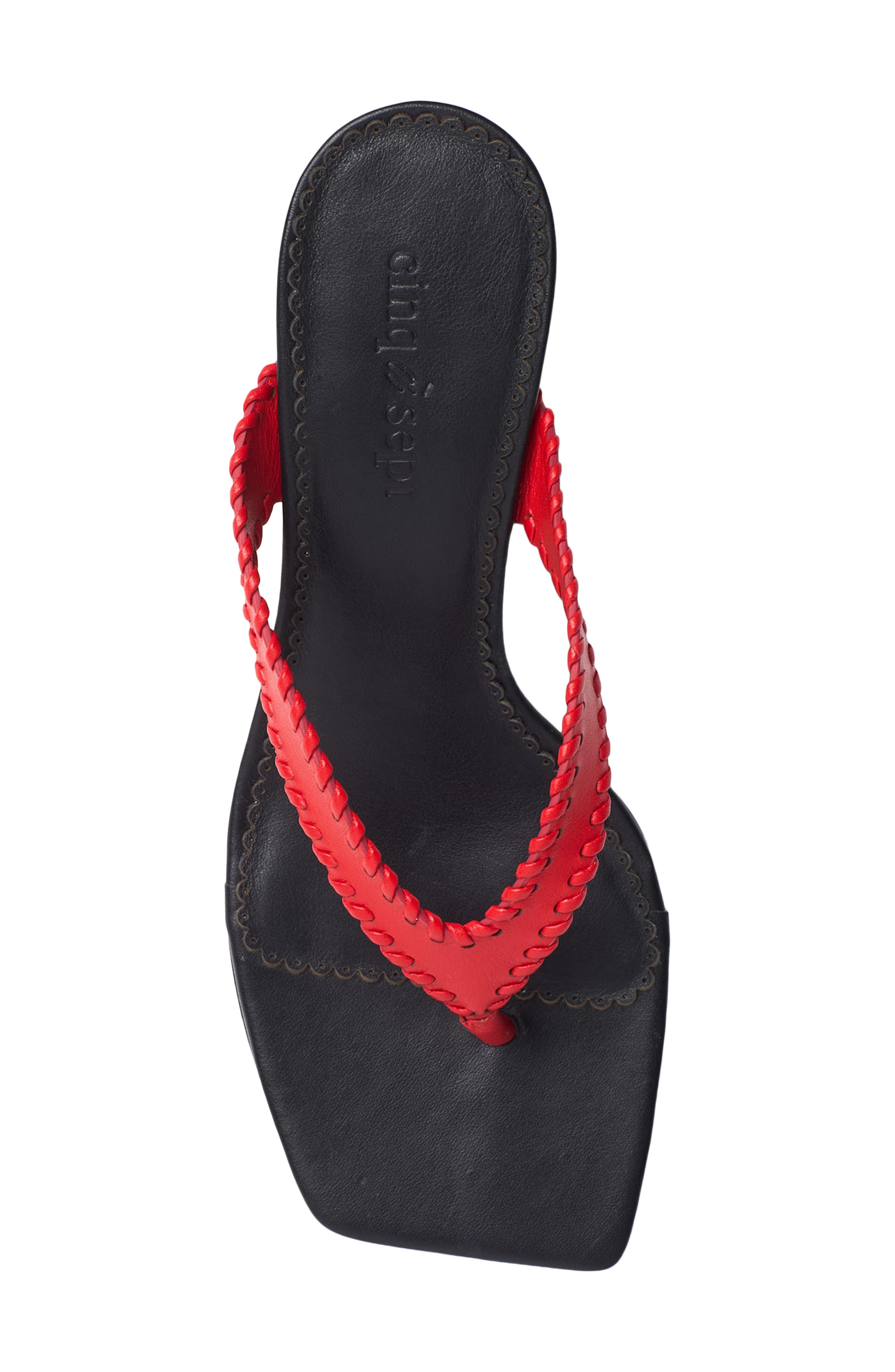Frankie Thong Slide Sandal, Alternate, color, BISOU/ BLACK