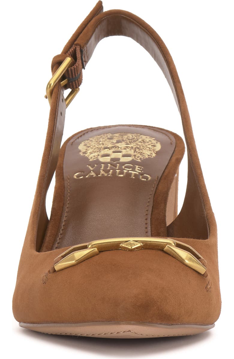 Vince Camuto Hamden Pointed Toe Slingback Pump, Alternate, color, Burnt Sugar