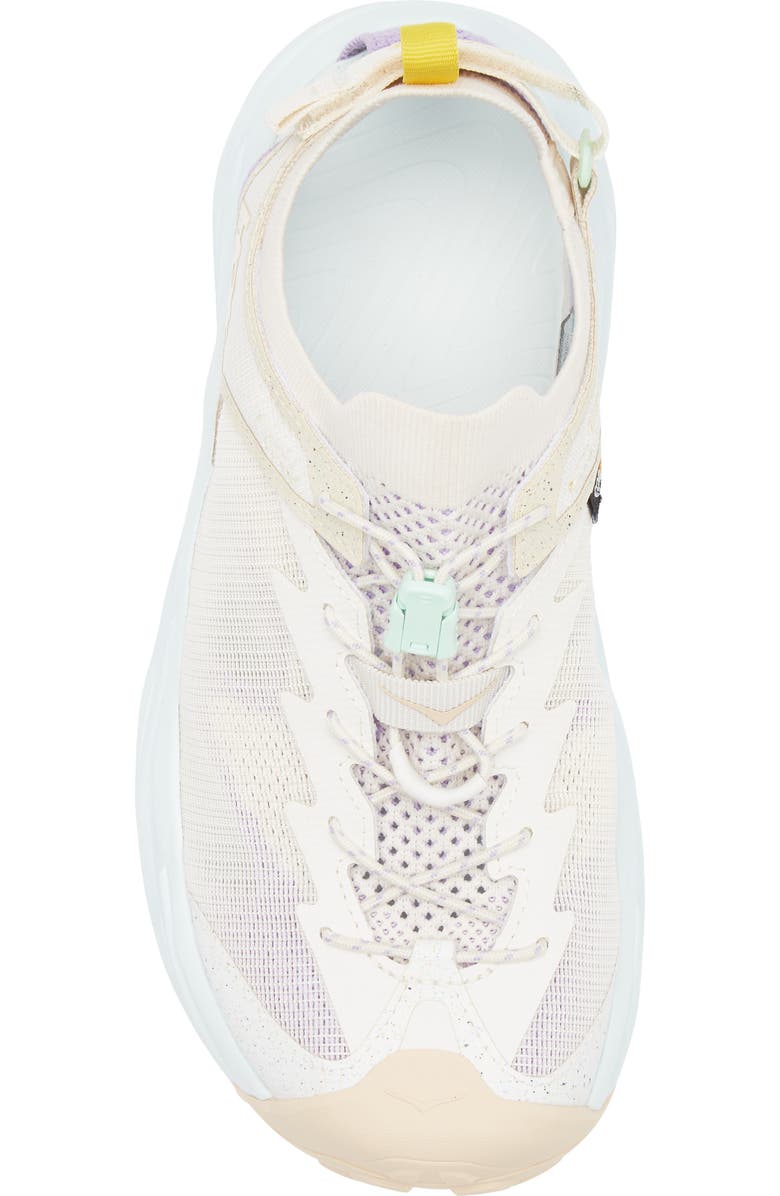 HOKA Hopara 2 Hiking Sandal, Alternate, color, Alabaster / Snow Melt