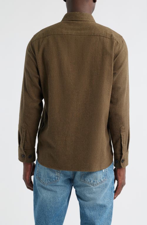Pendleton Burnside Solid Flannel Button-up Shirt In Brown