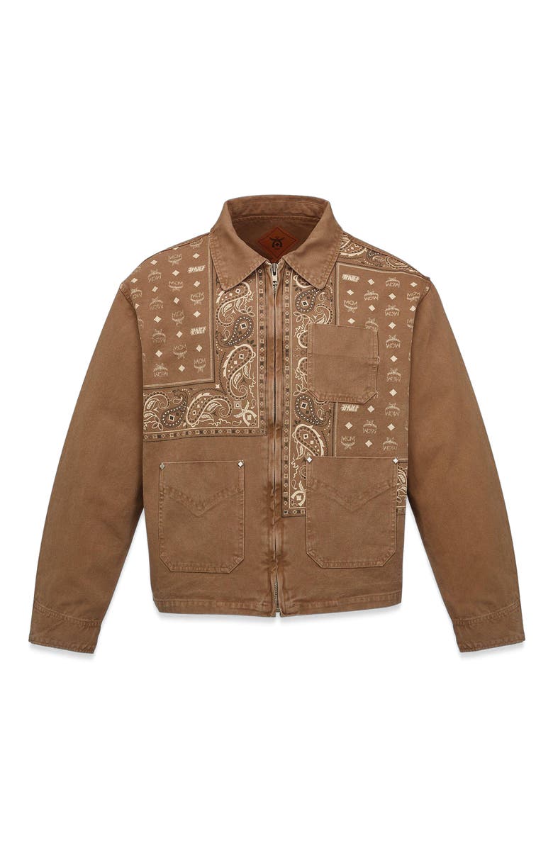 MCM x KASINA Bandana Monogram Jacket in Oxford Cotton, Main, color, 