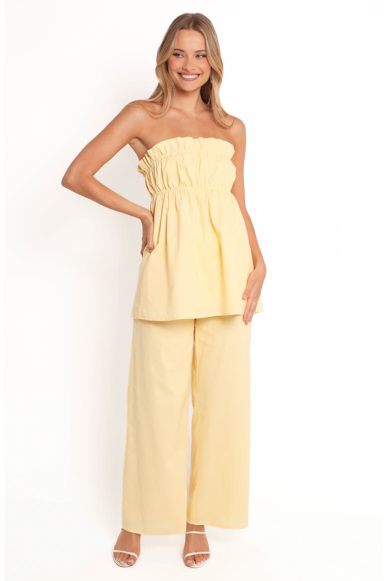 Ember Strapless Tunic Top, Alternate, color, BUTTER YELLOW