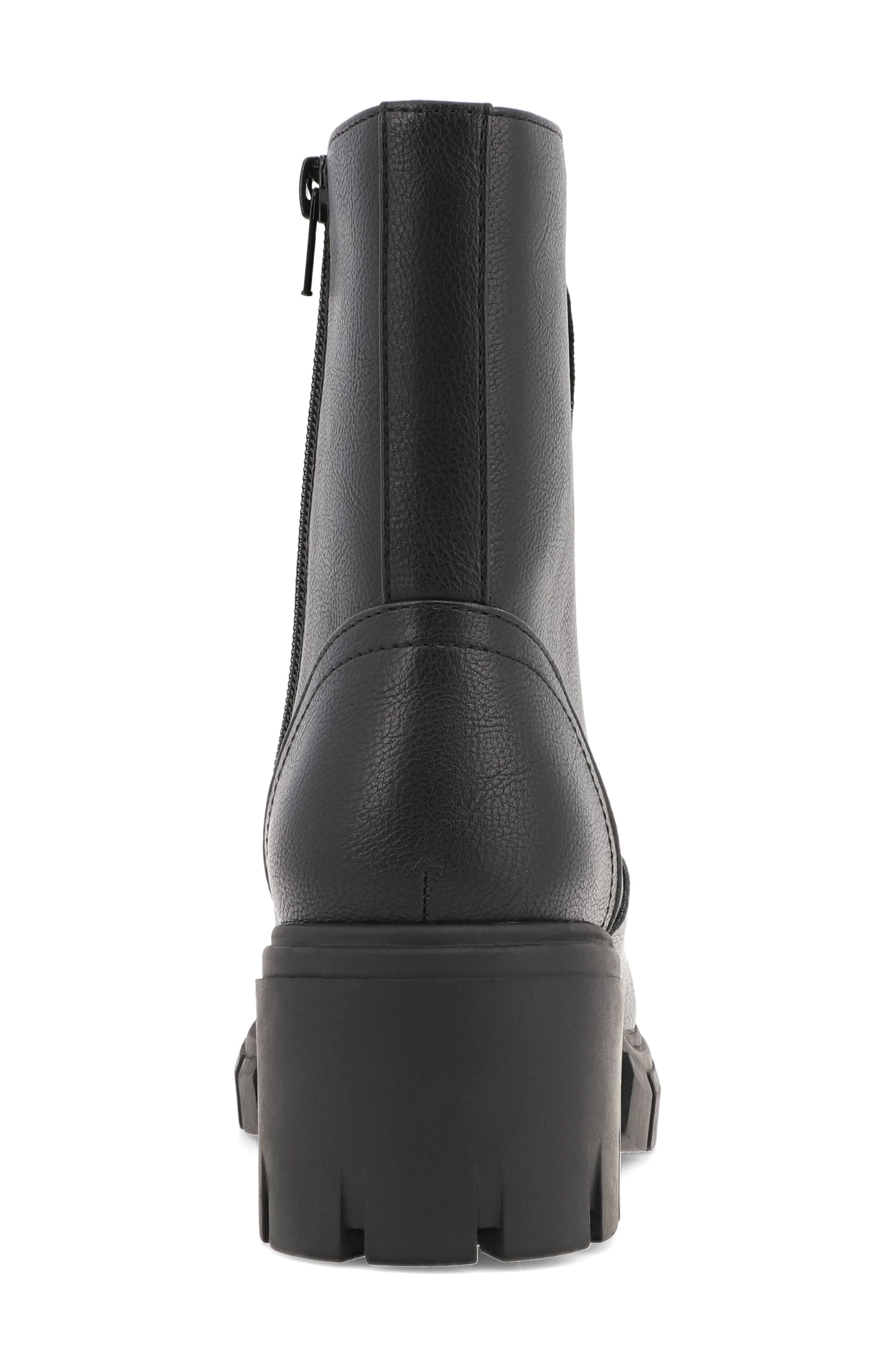 Aldana Faux Leather Combat Boot