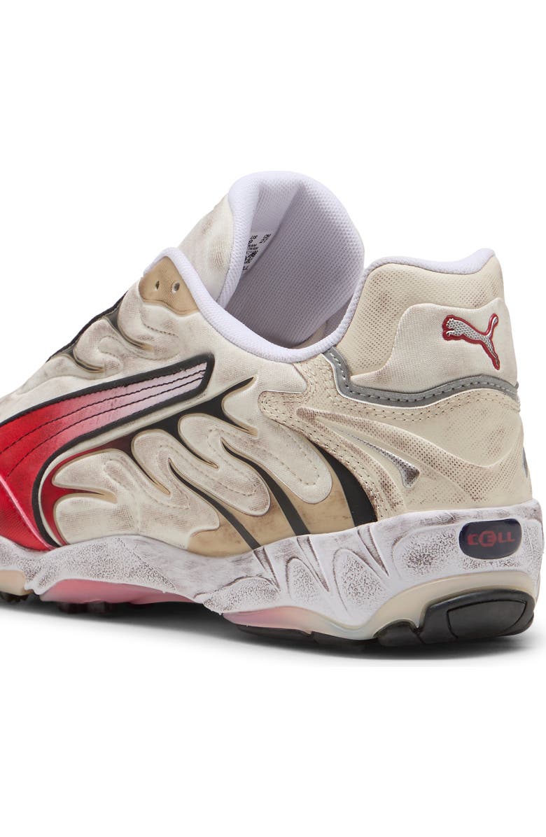 PUMA Inhale Distressed Sneaker, Alternate, color, Alpine Snow/ For All Time Red