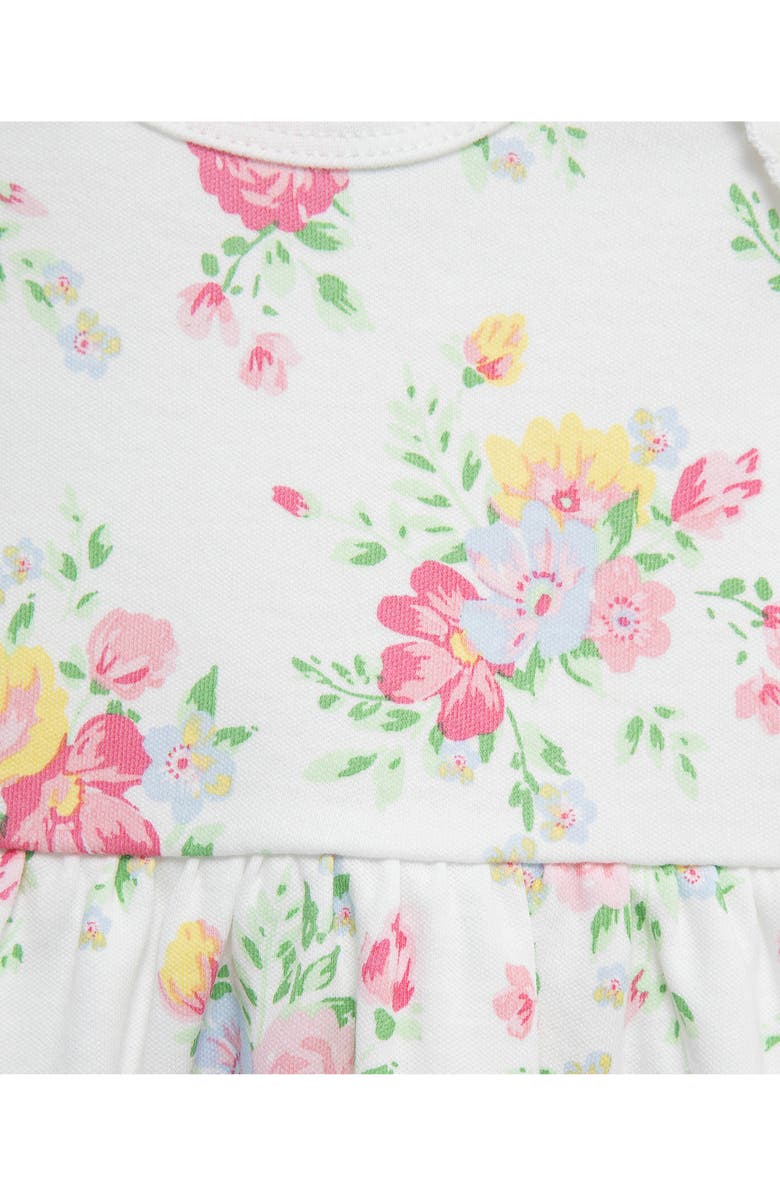 Little Me Bouquet Cardigan Dress Set, Alternate, color, Floral