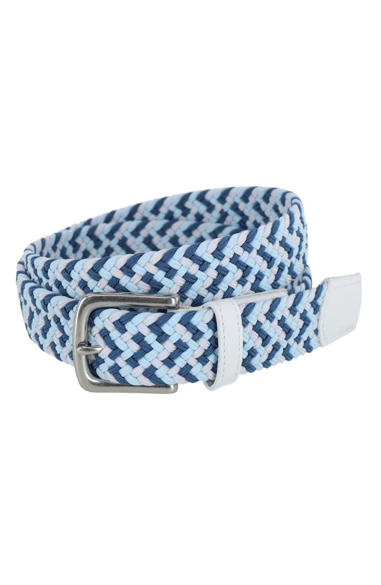 Trafalgar Milton Mixed Weave Limited Run Stretch Golf Belt, Main, color, 