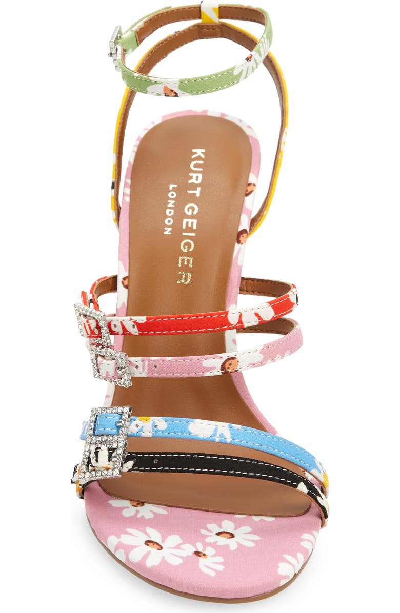 Kurt Geiger London Pierra Floral Ankle Strap Sandal, Alternate, color,