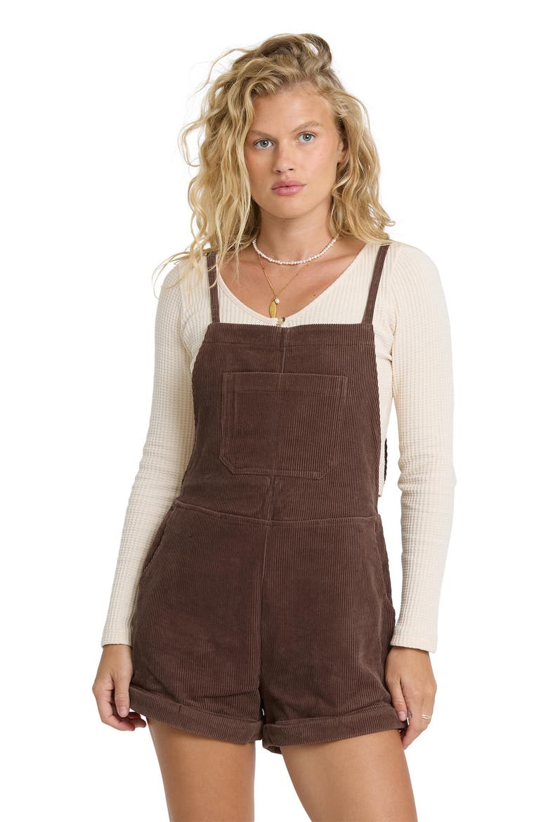 Wild Pursuit Corduroy Overalls, Alternate, color, TEAK