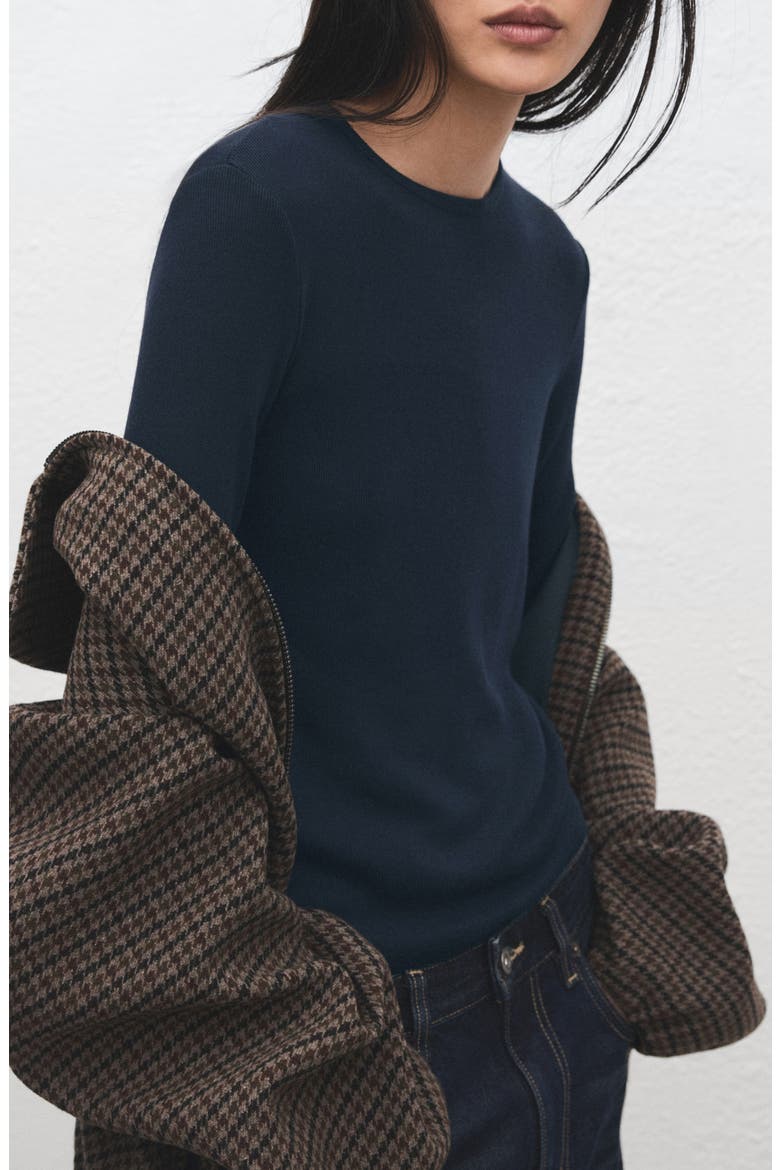 Crewneck Top, Alternate, color, NIGHT BLUE
