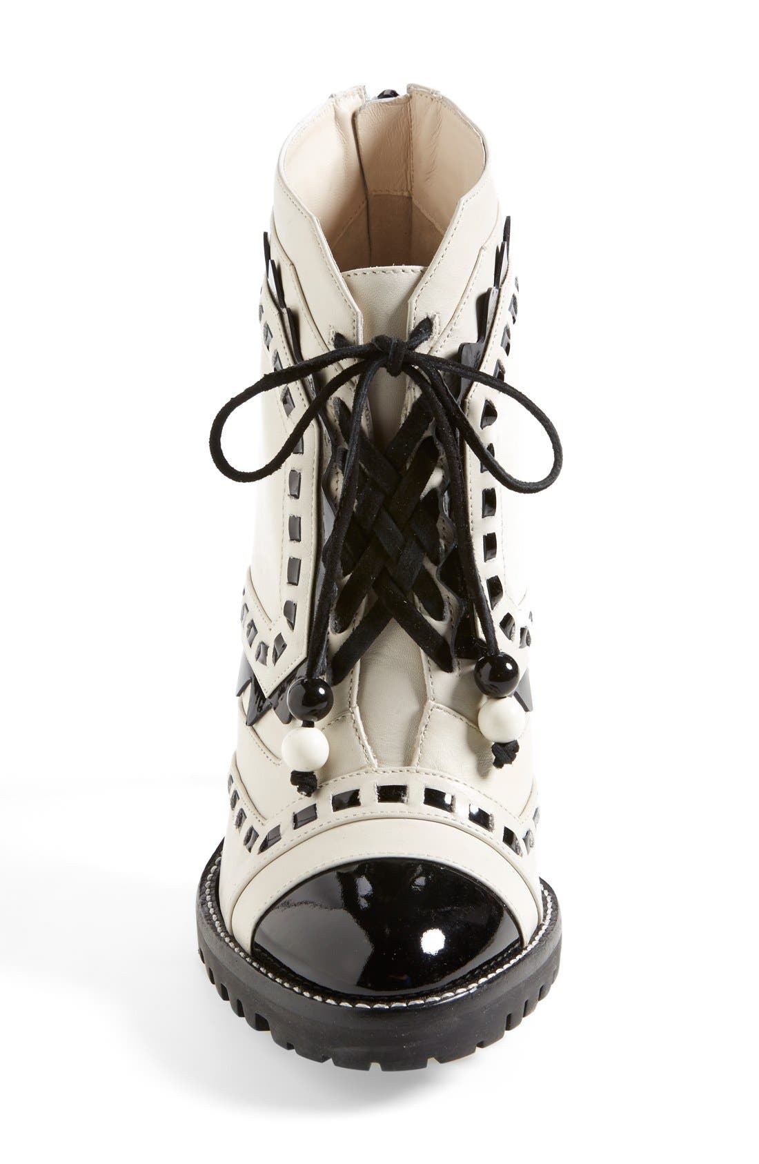 'Riko' Leather Boot, Alternate, color, WINTER WHITE