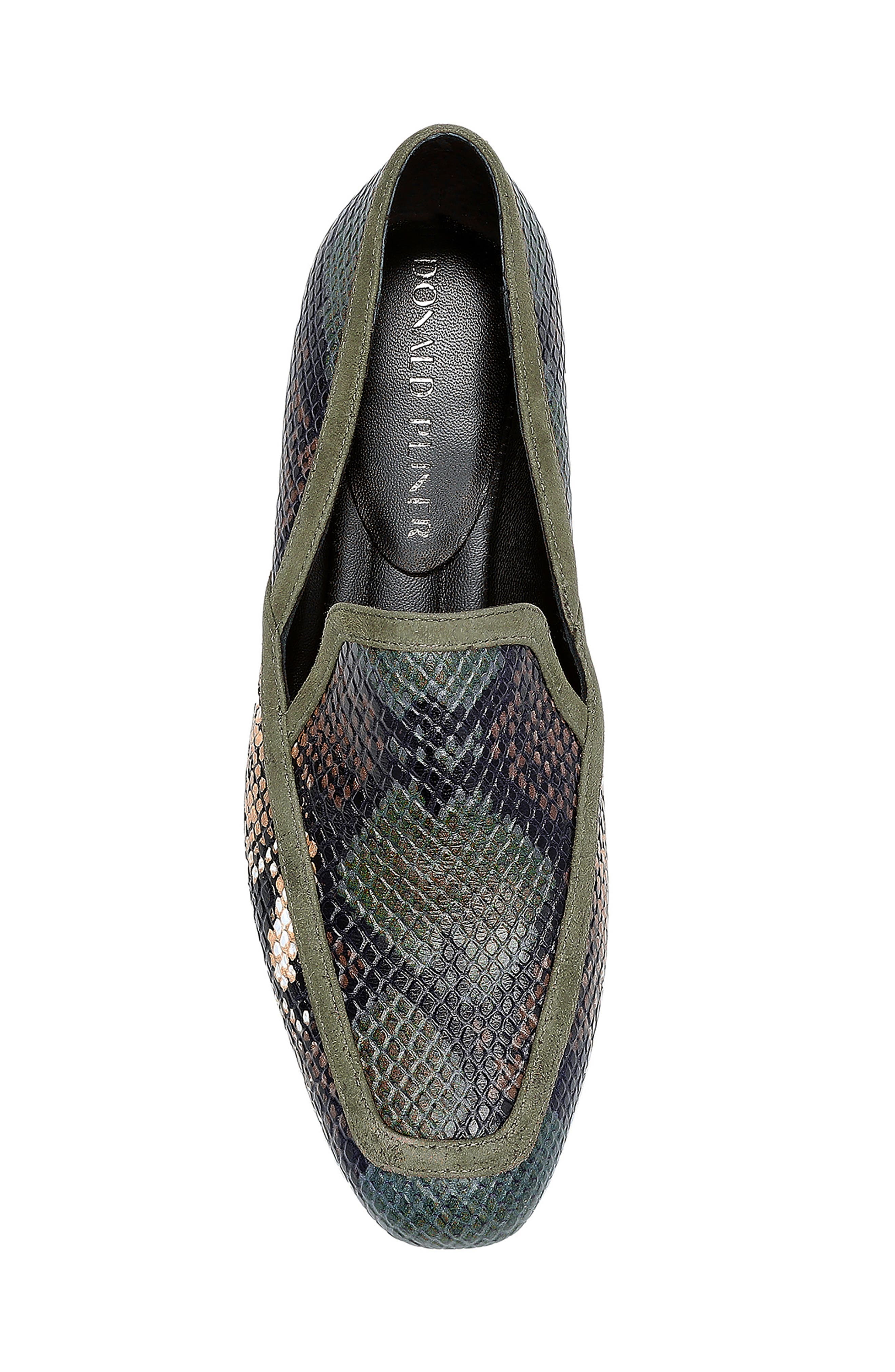 Donald Pliner Rezza Snakeskin Print Loafer, Alternate, color, 
