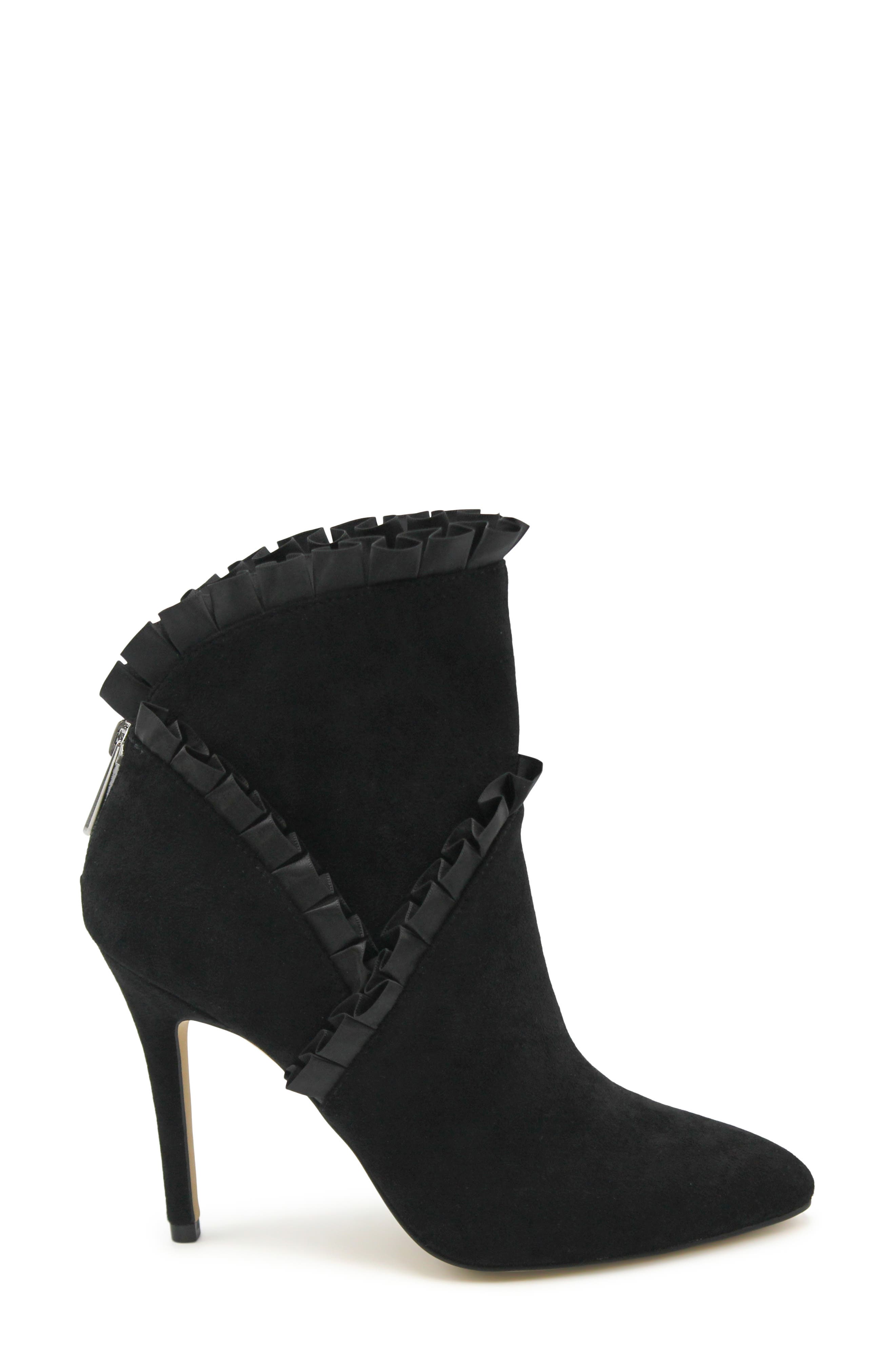 Charles by Charles David Pippin Pointed Toe Bootie, Alternate, color, Black-Ms