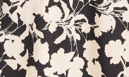 Donna Morgan For Maggy Floral Long Sleeve Maxi Dress In Black