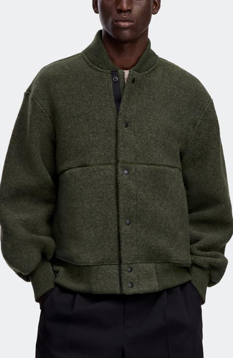 Hudson Black Label Fleece Bomber Jacket