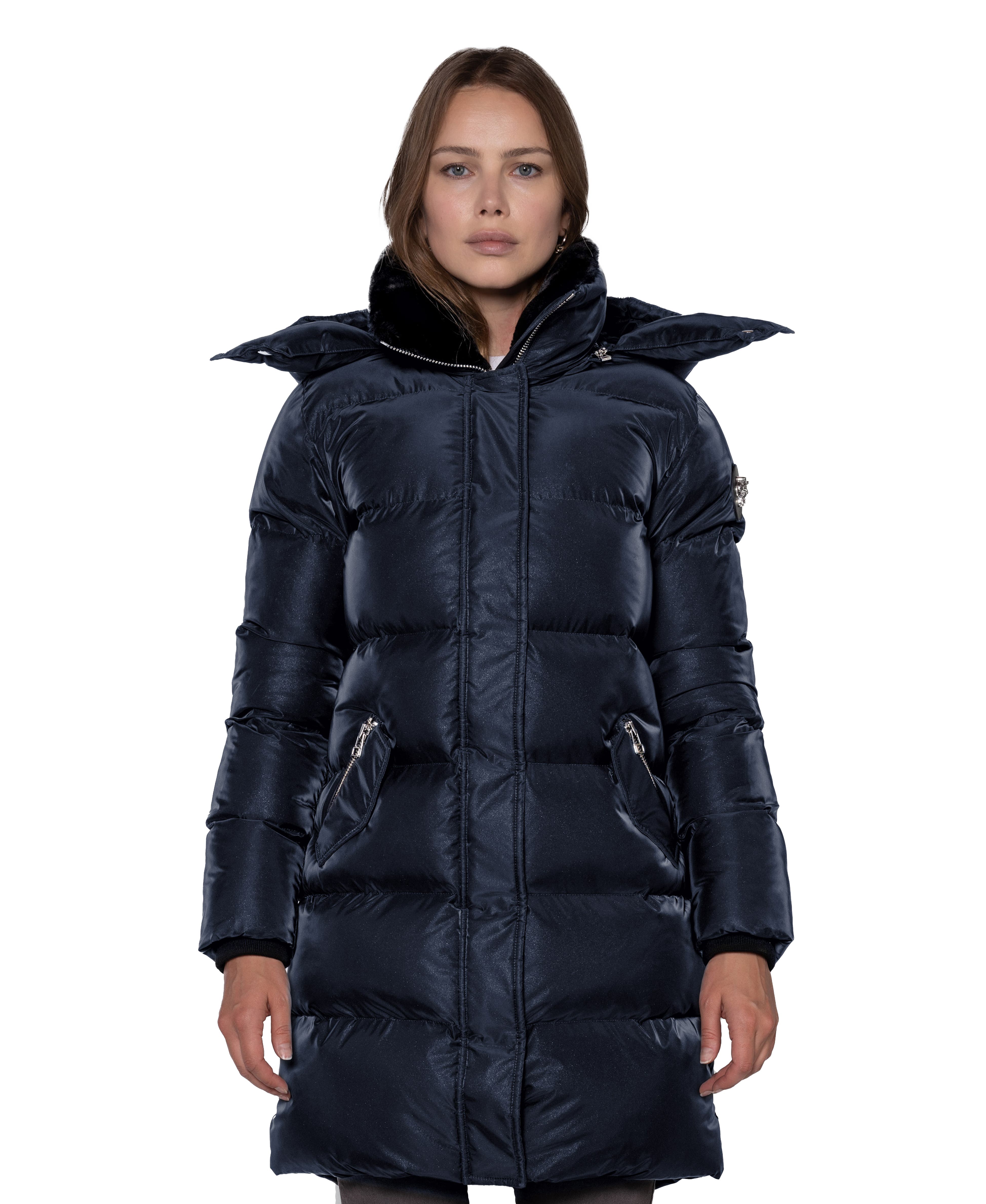 Women's Penguin Long Length Quilted Coat - image 5