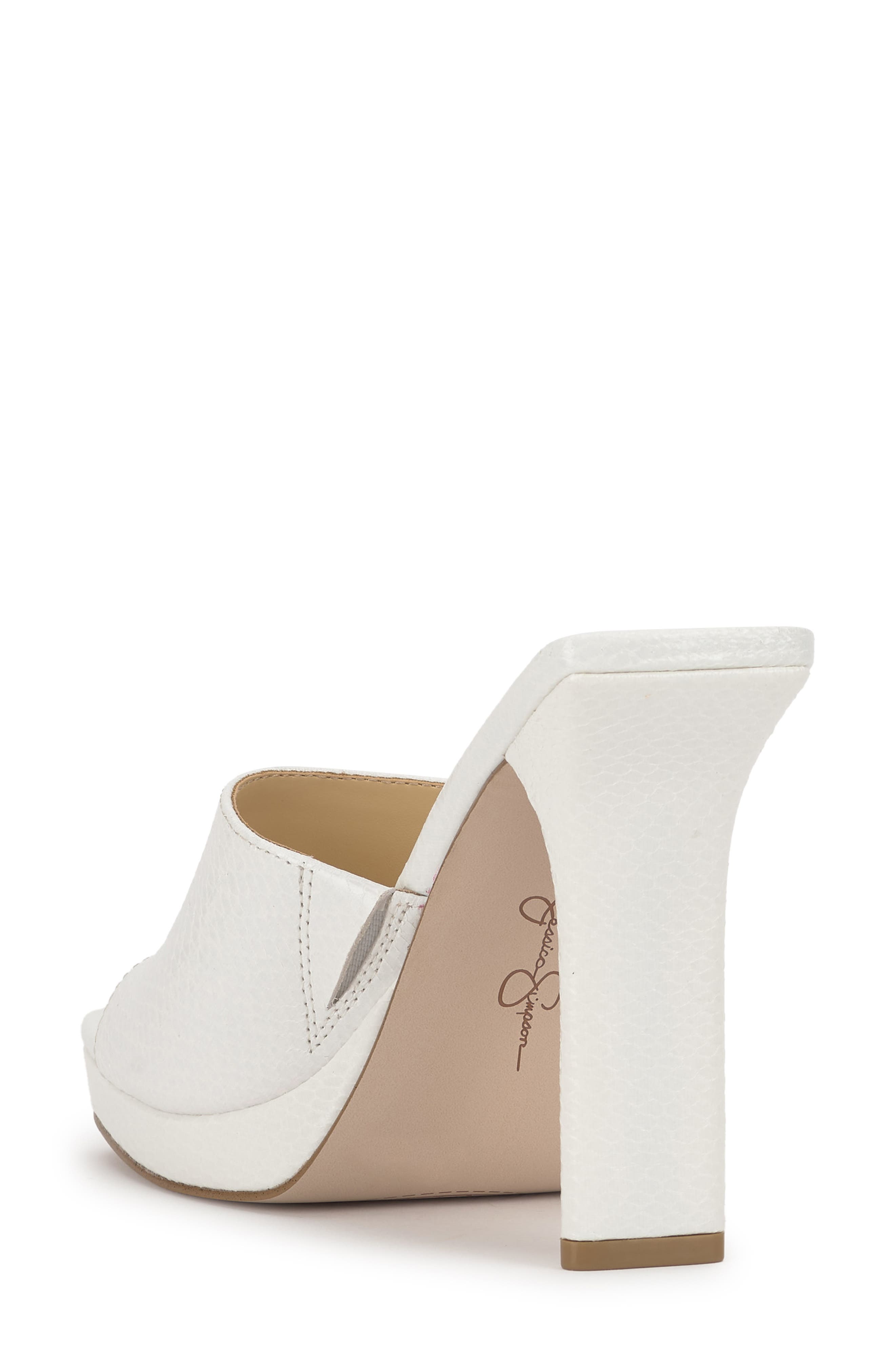 Jessica Simpson Azelica Platform Slide Sandal, Alternate, color, Bright White