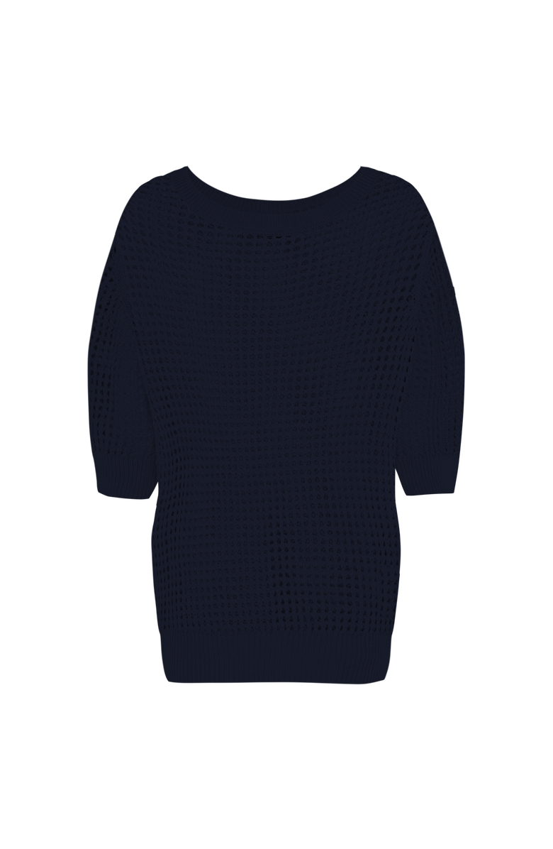 Vilebrequin Women Crochet Sweater Solid, Alternate, color, Navy