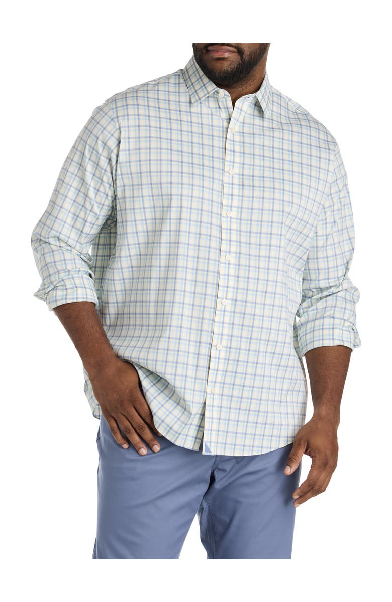 Untuckit Fit by Dxl Big & Tall Pendelton Performance Sport Shirt, Main, color, Yellow