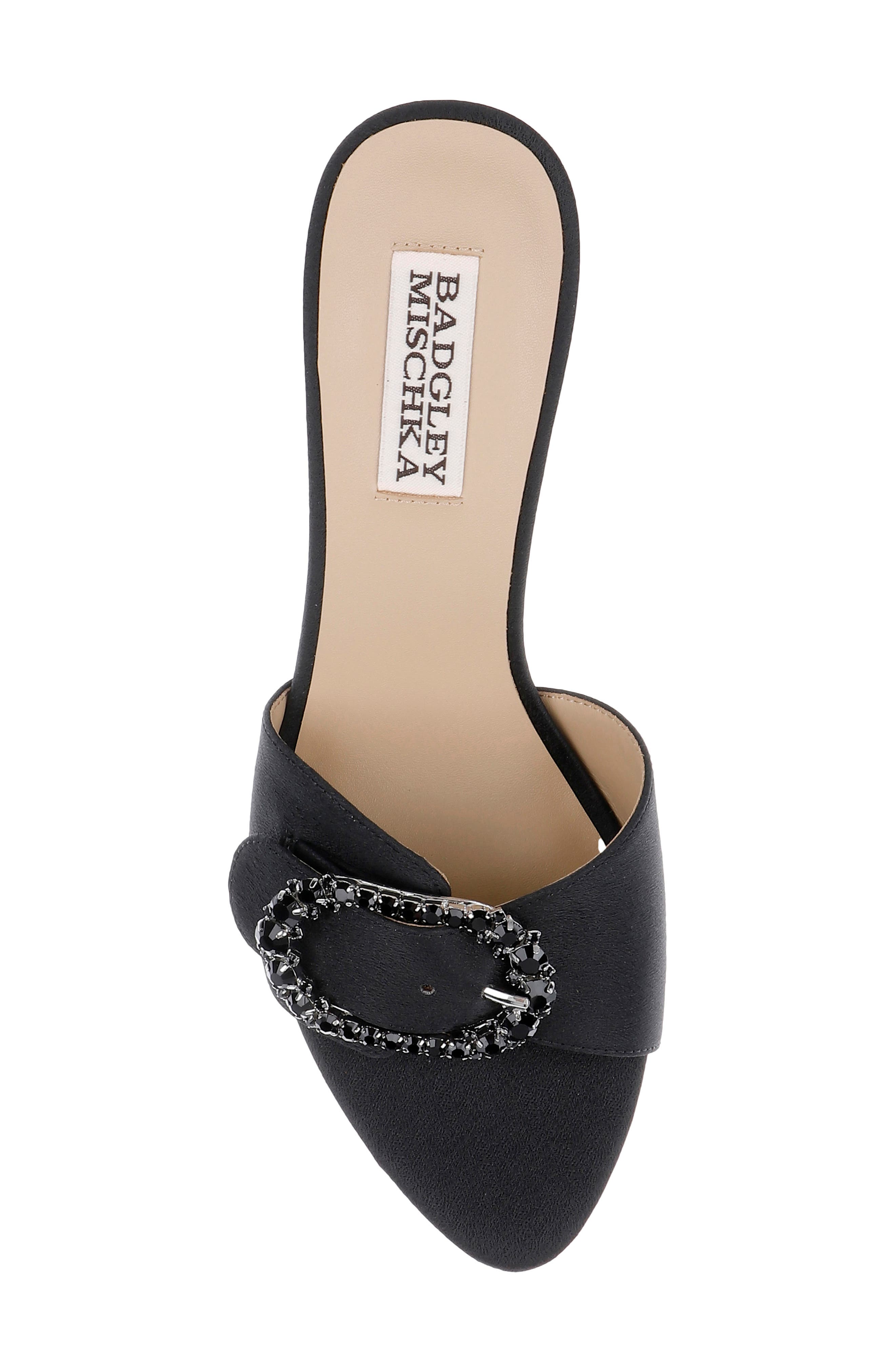 BADGLEY MISCHKA Odetta Sandal, Alternate, color, Black Crepe