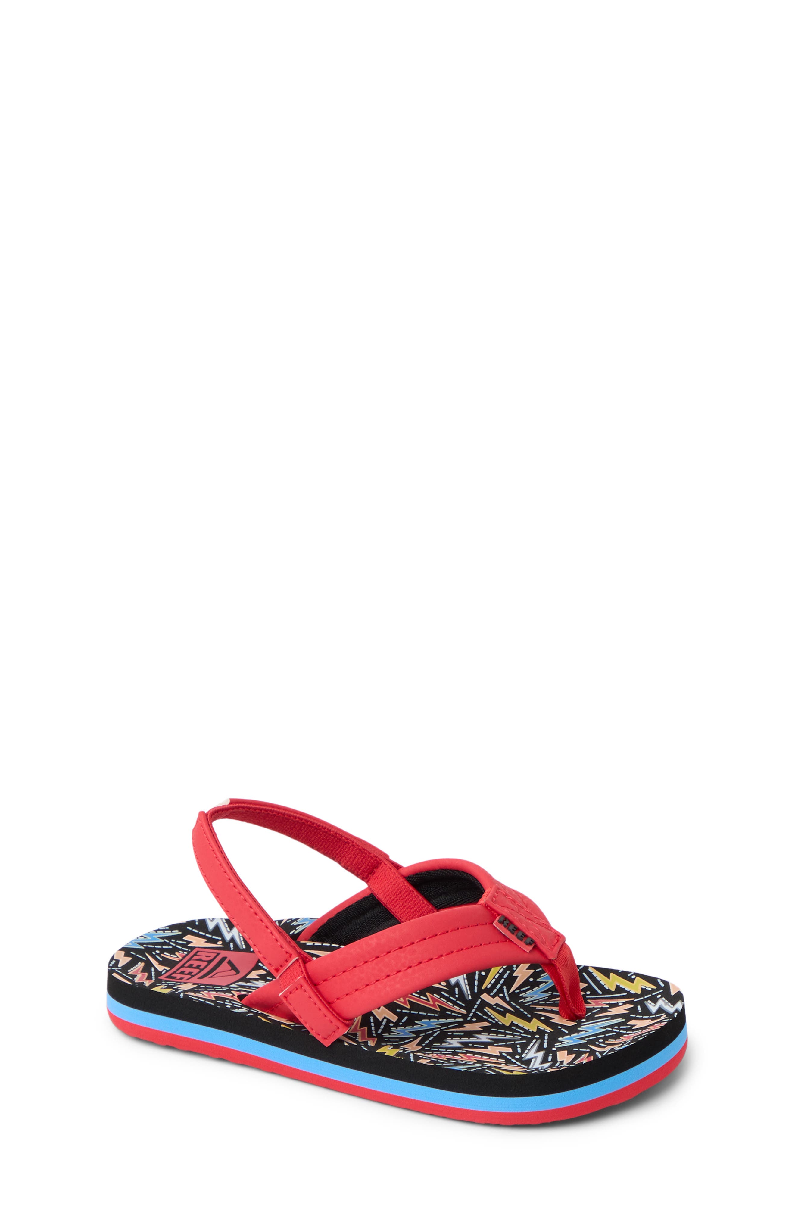 Reef Kids' Little Ahi Flip Flop, Main, color, Multi Bolts