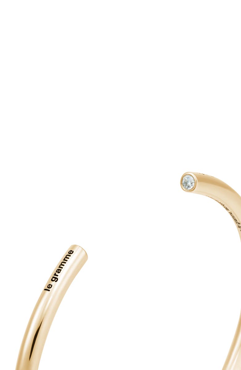 le gramme Men's 22G 18K Gold Bangle, Alternate, color, 