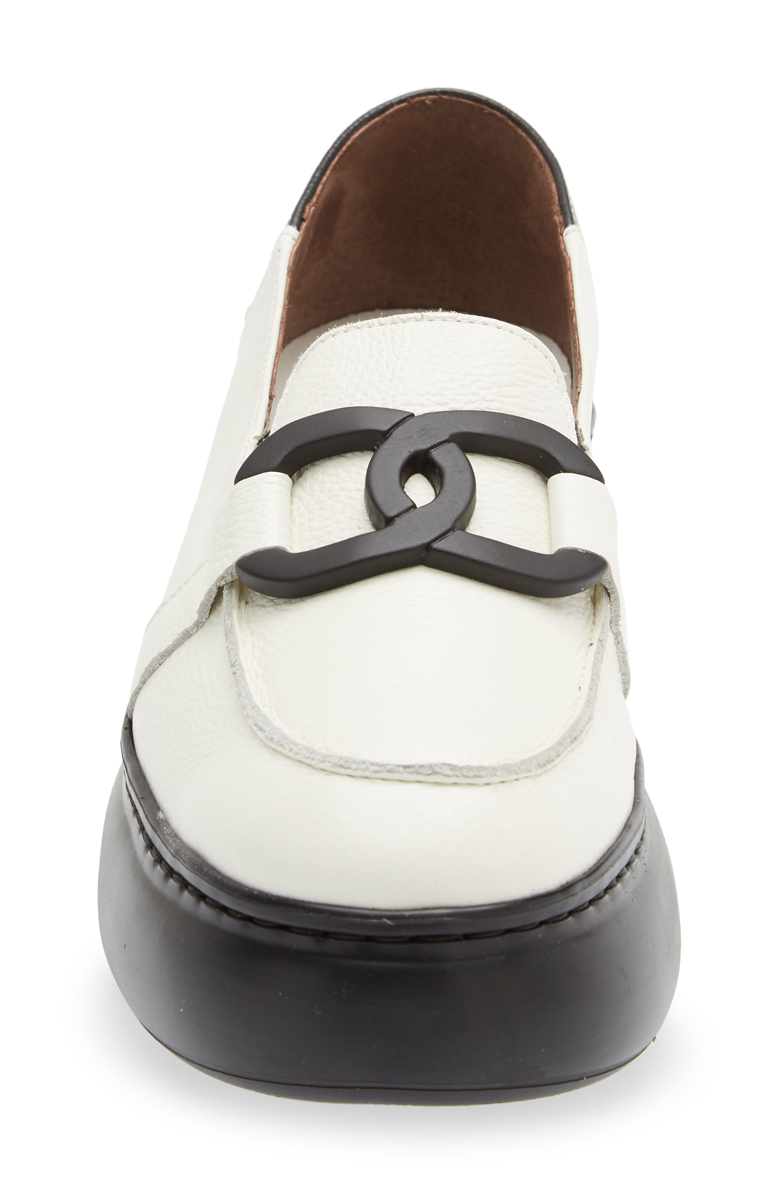 Wonders Platform Loafer, Alternate, color, Wild Milk/ Wild Black