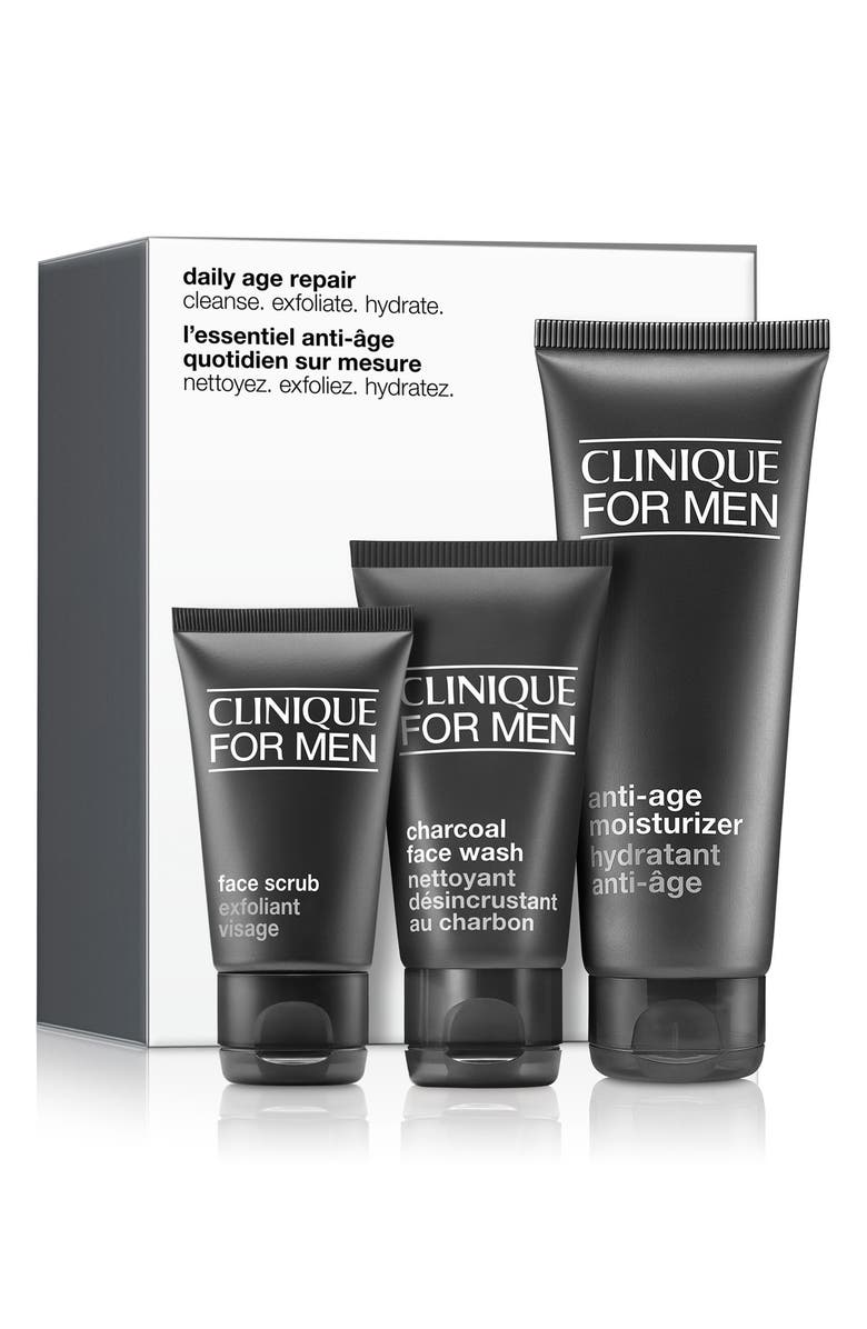 Clinique Daily Age Repair Skin Care Set for Men (Limited Edition) USD $57 Value, Alternate, color,