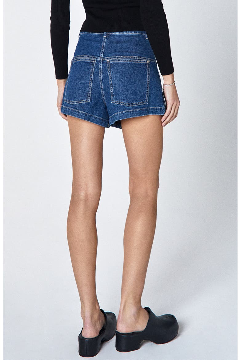 Nora High Waist Denim Shorts, Alternate, color, FLEX