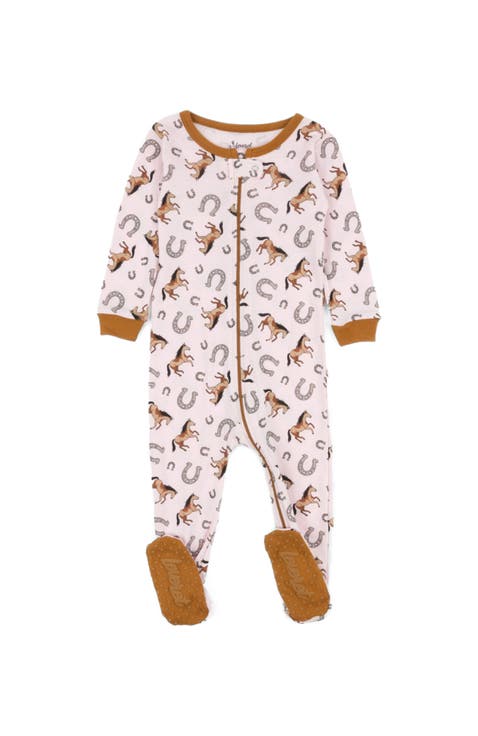 Kids Footed Printed Cotton Matching Family Pajamas, Coordinated Prints (Toddler, Little Kid & Big Kid)