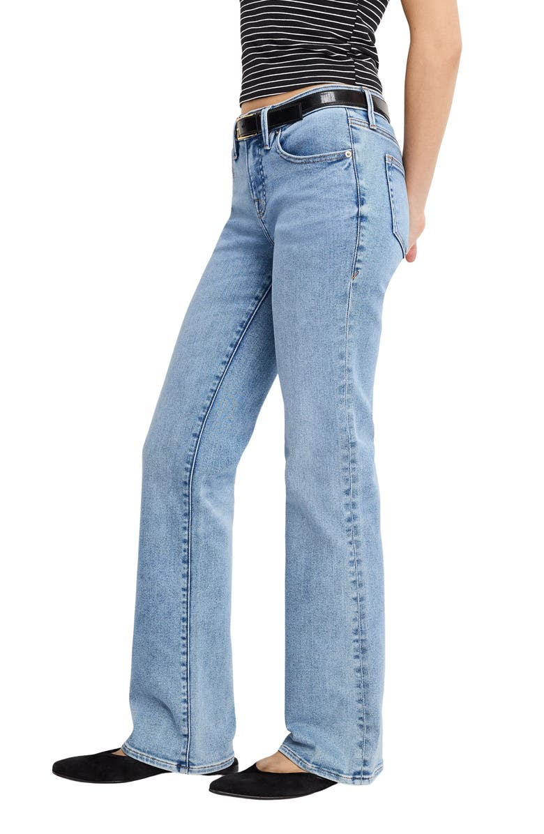 Good American Good Low Rise Bootcut Jeans, Alternate, color, Indigo1217