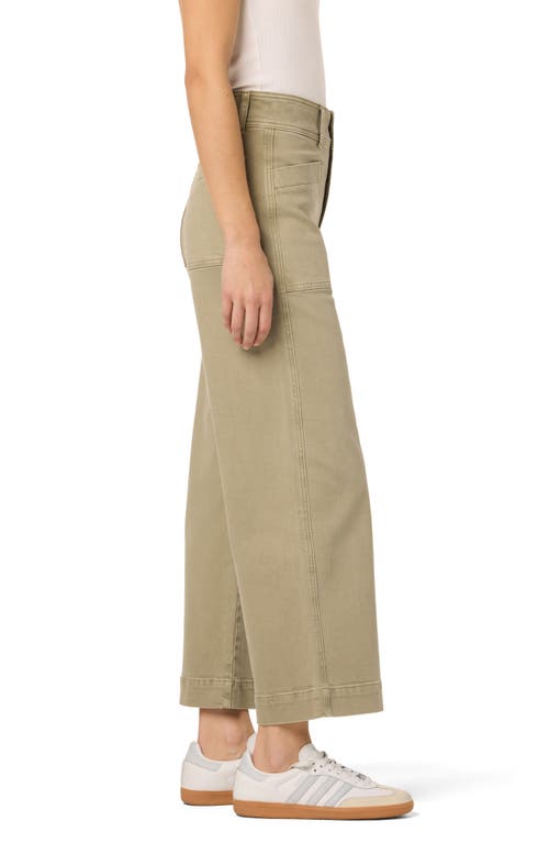 Joe's Ankle Cargo Wide Leg Jeans In Elm
