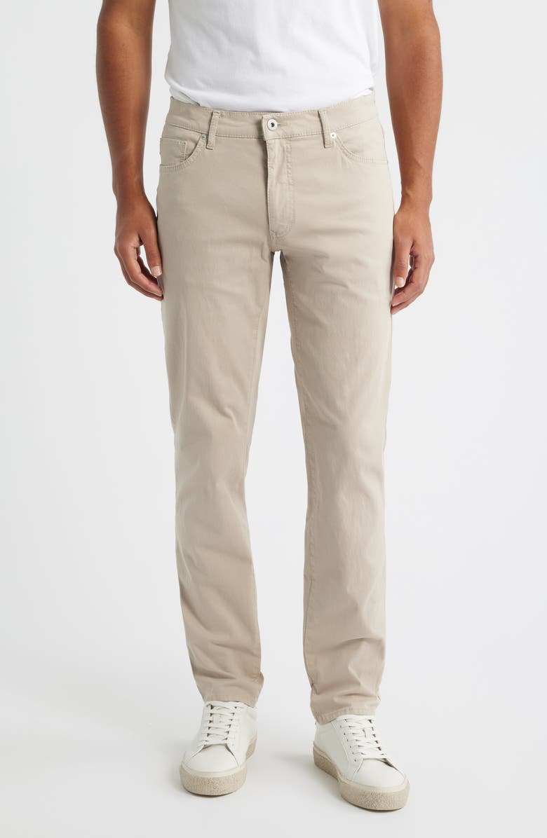 Brax Cadiz Stretch Cotton Pants, Main, color, Ivory