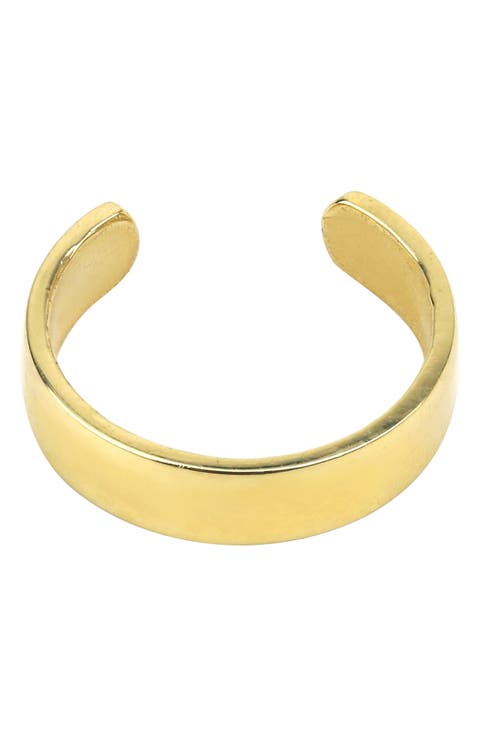 14K Yellow Gold Cuff Earring