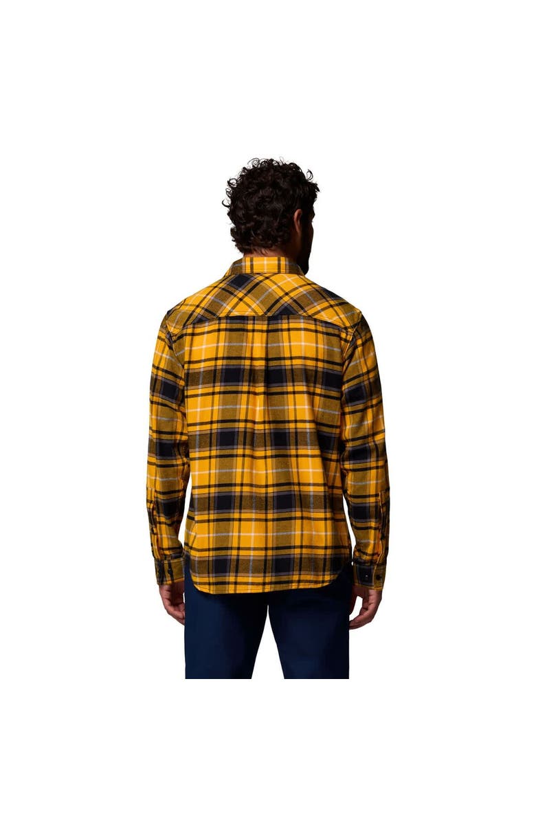 Columbia Men's Columbia  Gold Iowa Hawkeyes Flare Gun Omni-Wick Flannel Long Sleeve Button-Up Shirt, Alternate, color, 