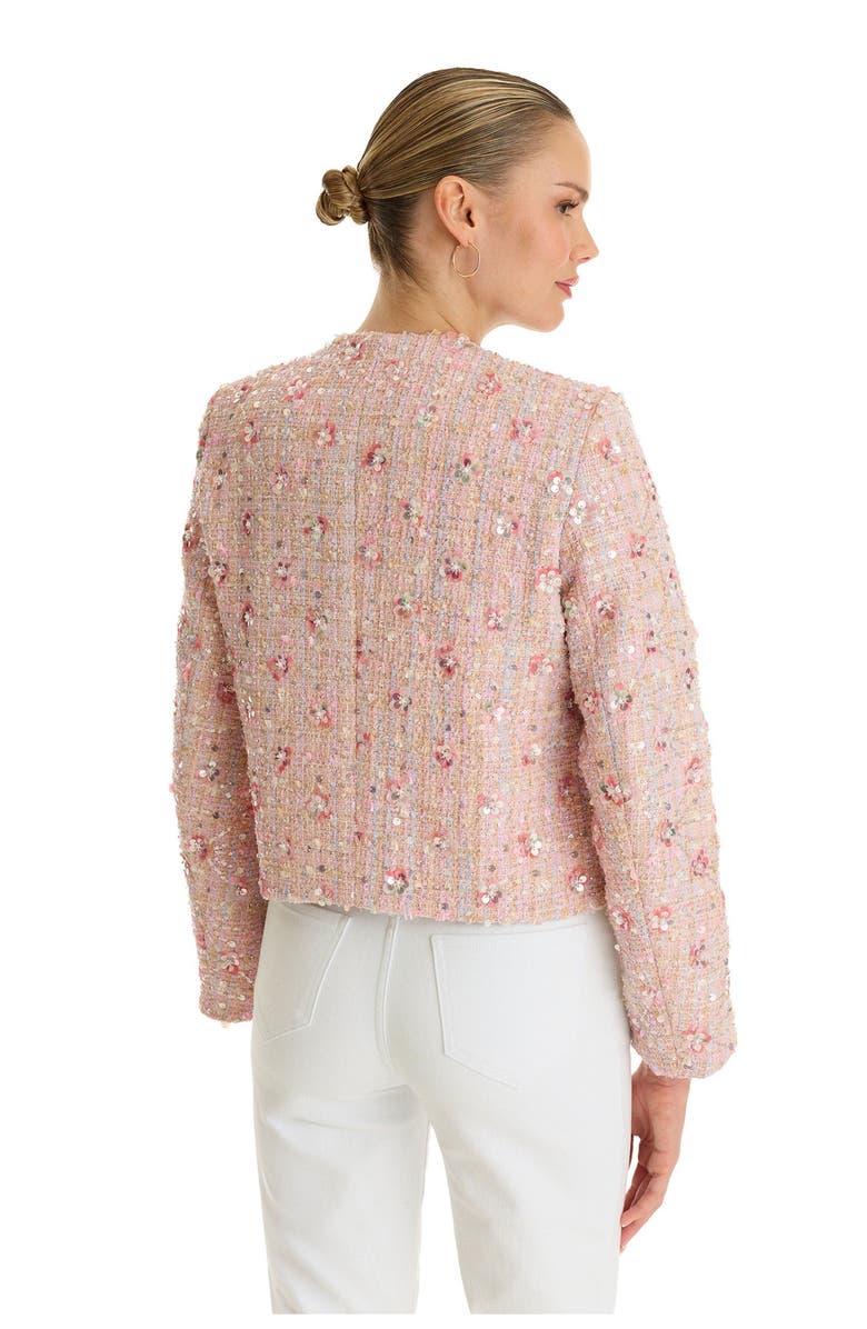 The Noli Shop May Tweed Crystal Jacket, Alternate, color, Multi