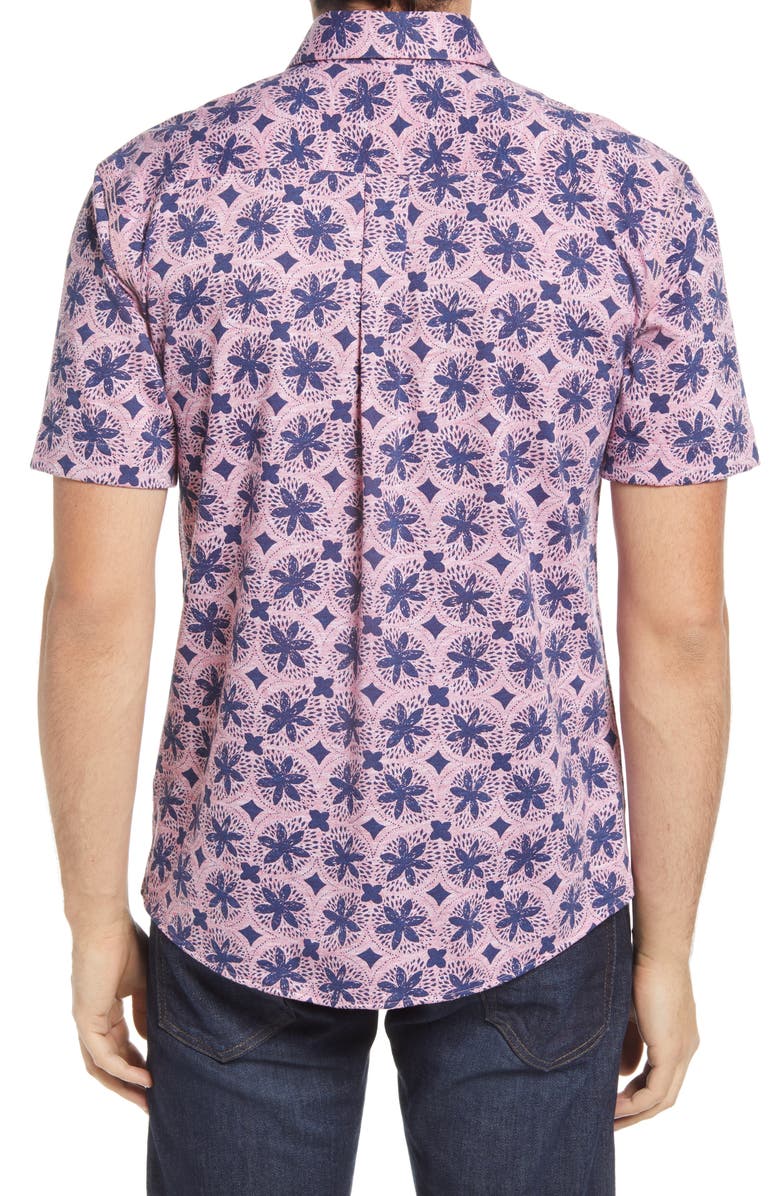 johnnie-O Codi Short Sleeve Button-Up Shirt, Alternate, color,