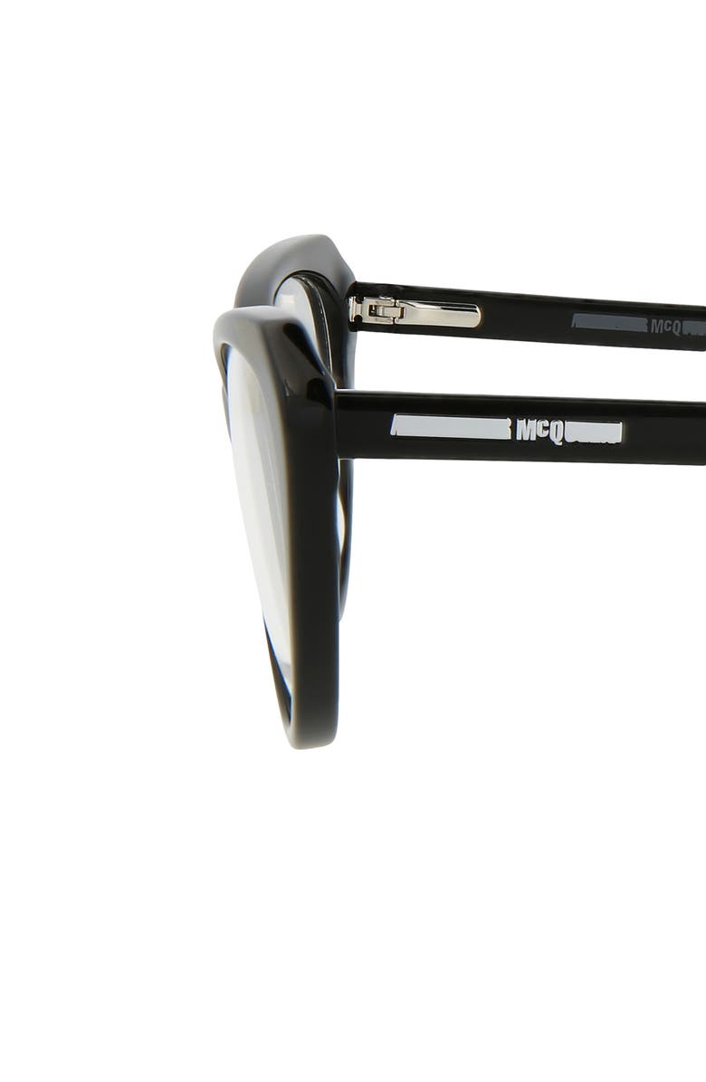 McQueen 56mm Cat Eye Optical Glasses, Alternate, color,
