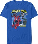 Spider-Man: Brand New Day Mens Marvel Spider-Man Brand New Day Guardian of New York and Villains T Shirt