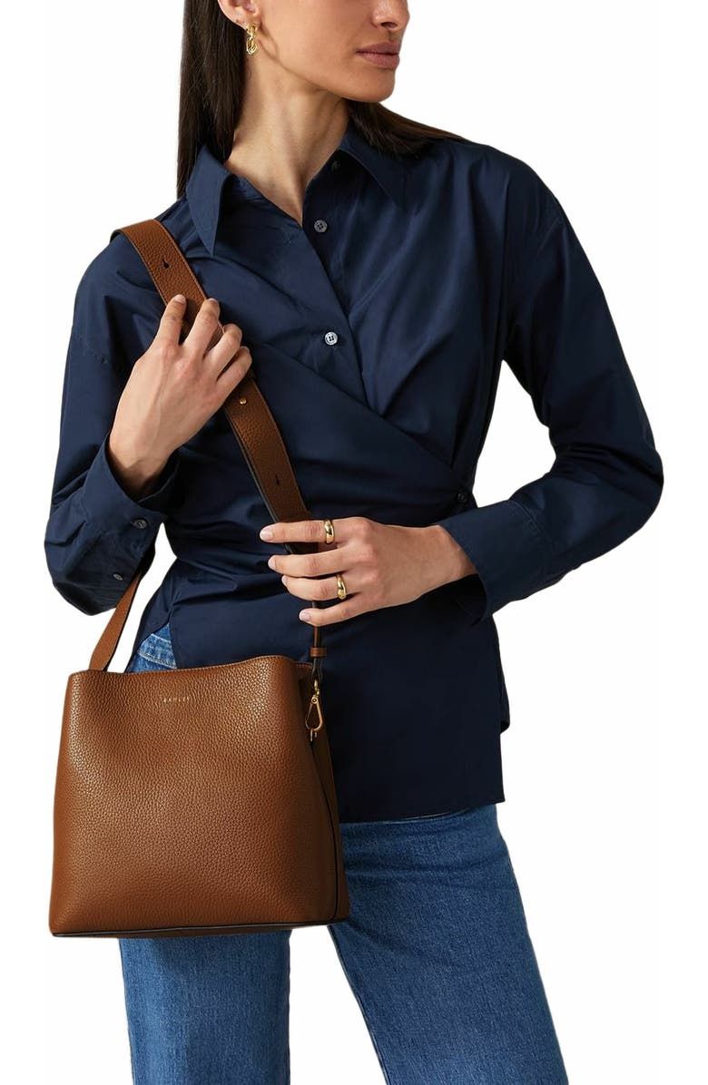 Radley Dukes Place Medium Compartment Crossbody Bag, Alternate, color, Saddle