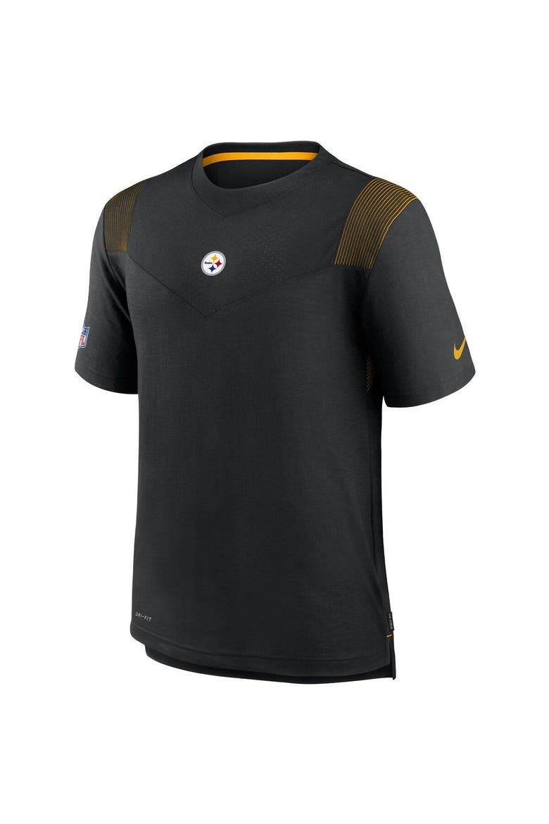 Men's Nike Black Pittsburgh Steelers Sideline Player UV Performance T-Shirt, Alternate, color, Black