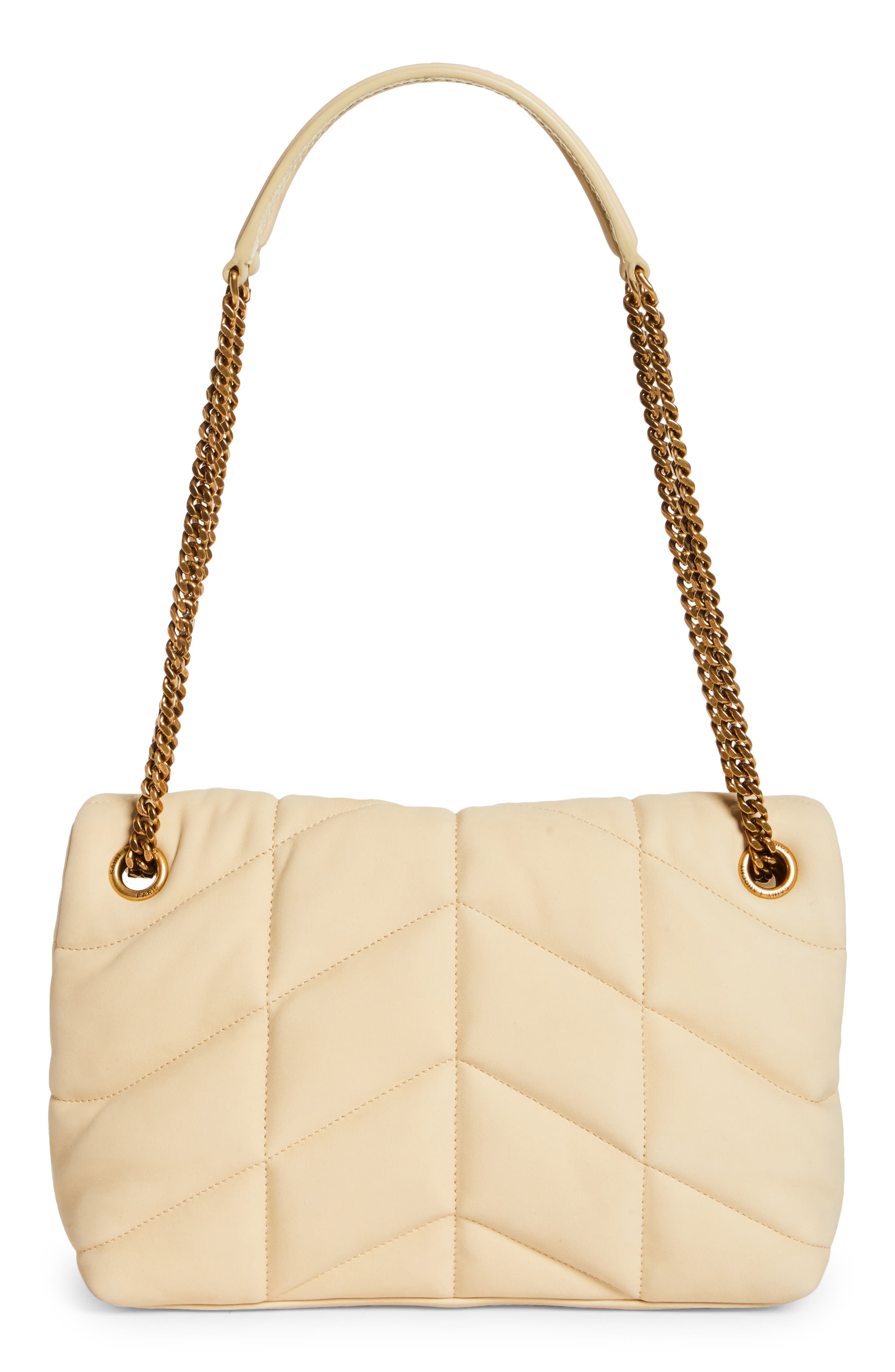 Saint Laurent Small Lou Leather Puffer Bag, Alternate, color, 