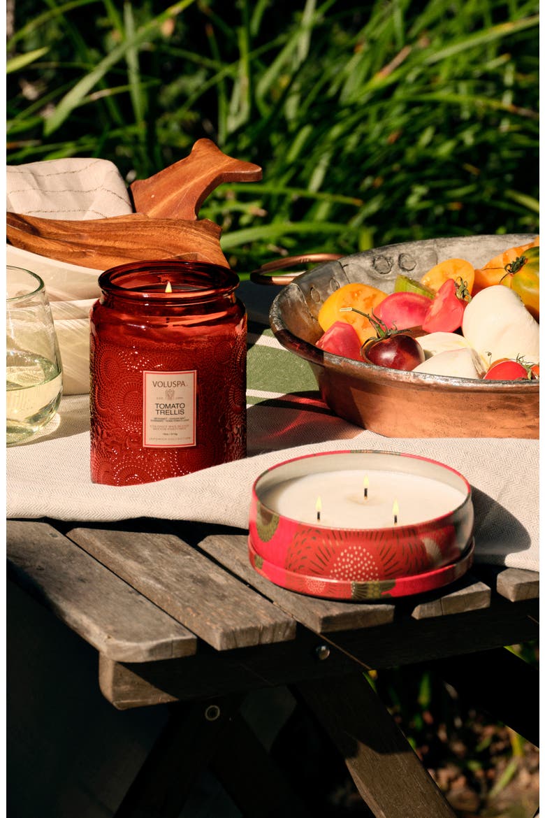 Tomato Trellis Large Jar Candle, Alternate, color, TOMATO TRELLIS