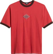 Vans Flame Face Embroidered Ringer T-Shirt