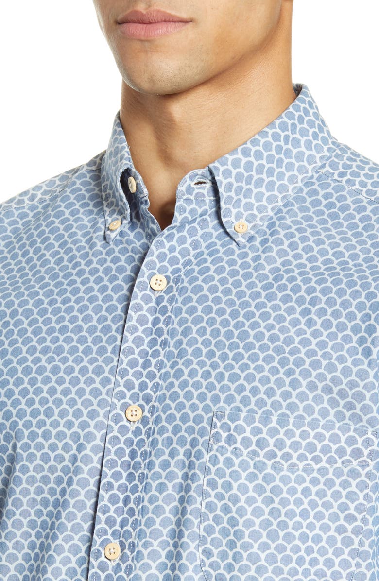 Faherty Everyday Short Sleeve Button-Down Shirt, Alternate, color, 