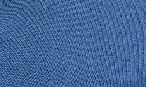 Nic + Zoe Nic+zoe Perfect Knit Rib Long Sleeve Polo In Blue